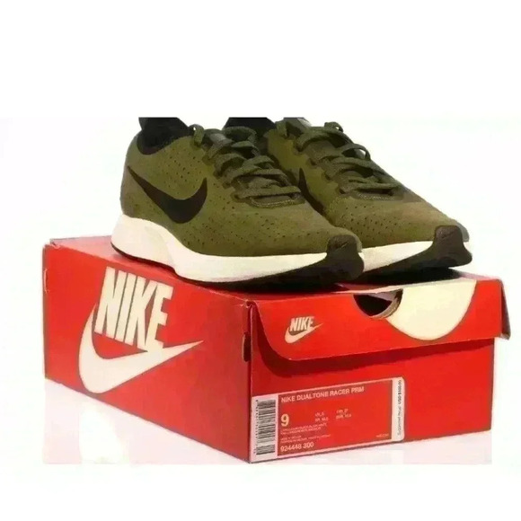 Nike Dualtone Racer Premium 924448-300 Men's Sz US 9 Cargo Khaki/BLK - Picture 6 of 7
